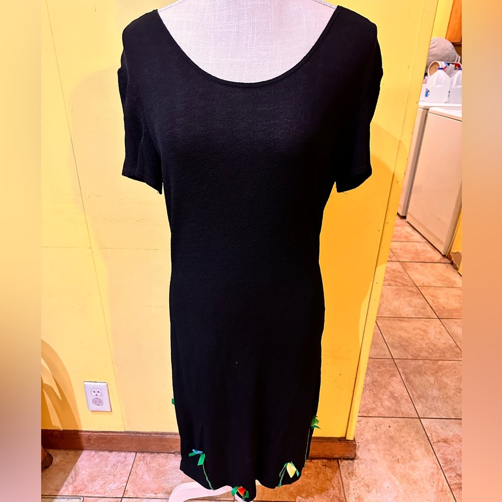 joseph ribkoff black midi dress